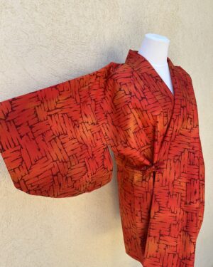 DOUCHUGI vintage orange, kimono veste