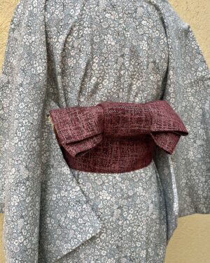 obi fin kimorobe yukimonos OBI fin rouge pour Kimorobe