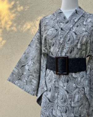 ceinture large yukimonos kimorobe CEINTURE large noir multicolore