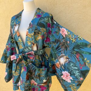 KIMOVESTE HAORI oiseaux et fleurs