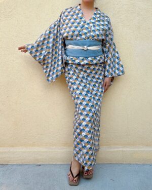 YUKATA 2 pièces + OBI + OBIJIME, Ensemble de 3 pièces