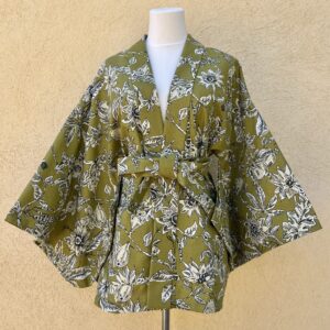 KIMOVESTE HAORI gravure vert